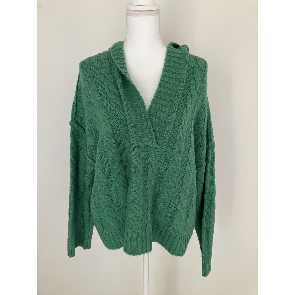 American Eagle Outfitters Soft & Cozy Oversized Green Sweater Size Large